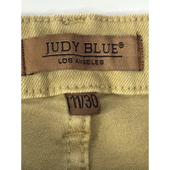 Judy Blue Women's Jeans Size 11-30 Khaki Golden Tan Garment‎ Dyed Stretch Denim - Picture 5 of 13